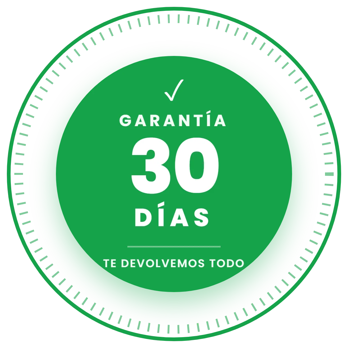 Sello de garantía de 30 días de Pombra: te devolvemos todo
